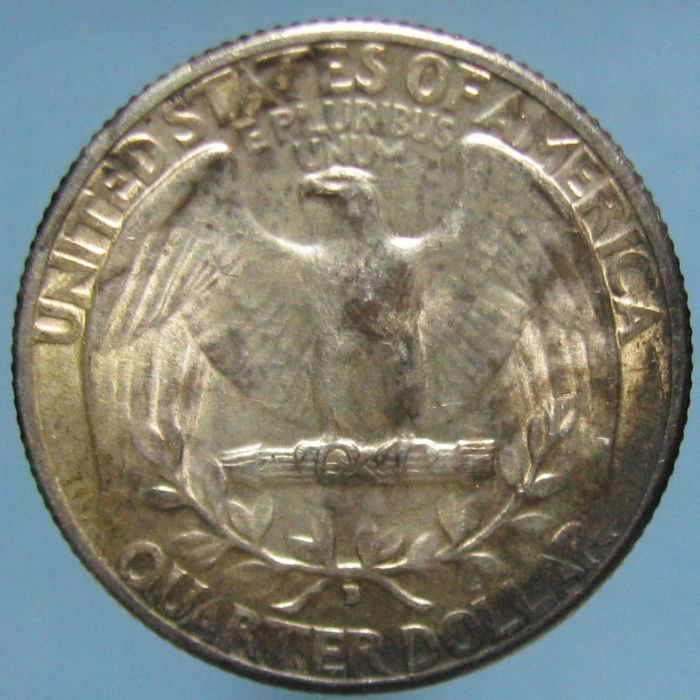 Toned-1934-D-Washington-Quarter